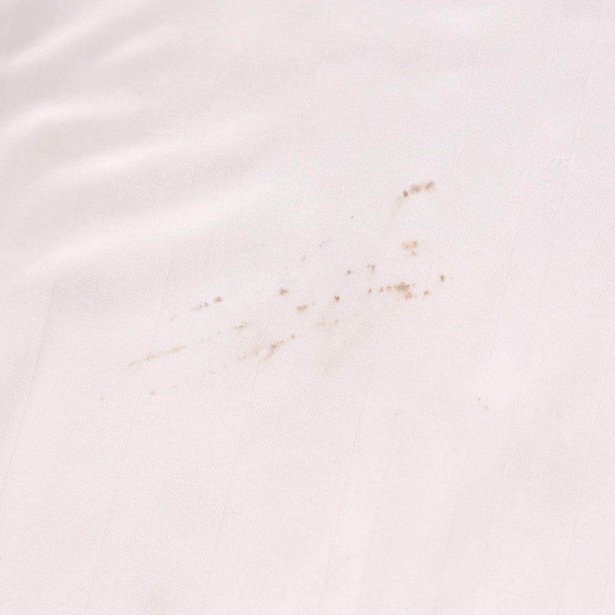 Close-up detail of marks on the fabric