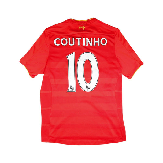 Back of the Liverpool shirt with COUTINHO and number 10 printed in white