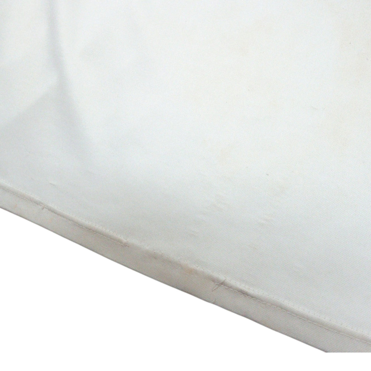 Close-up of the hem seam showing faint marking