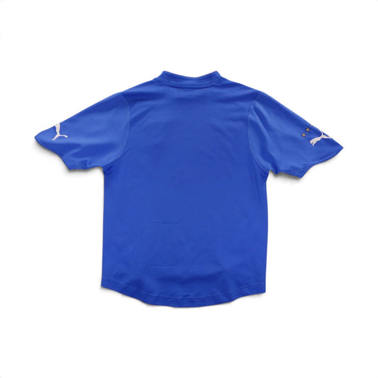 Back view of 2003/04 Italy home shirt showing three stars above the Puma logo on the sleeve