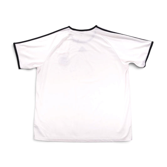 Back view of white Germany 2007/08 adidas training shirt showing faint marks