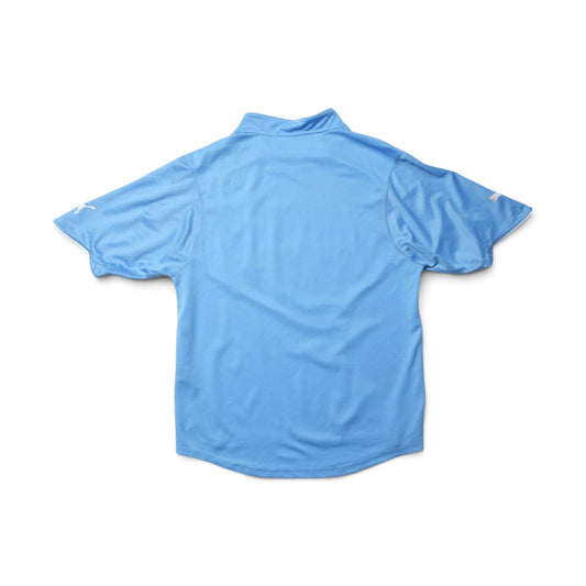 Lazio 2002/03 home shirt back view, plain sky blue with Puma sleeve logos