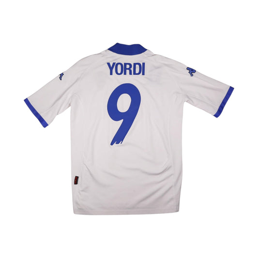Real Zaragoza home shirt back view with Yordi and number 9
