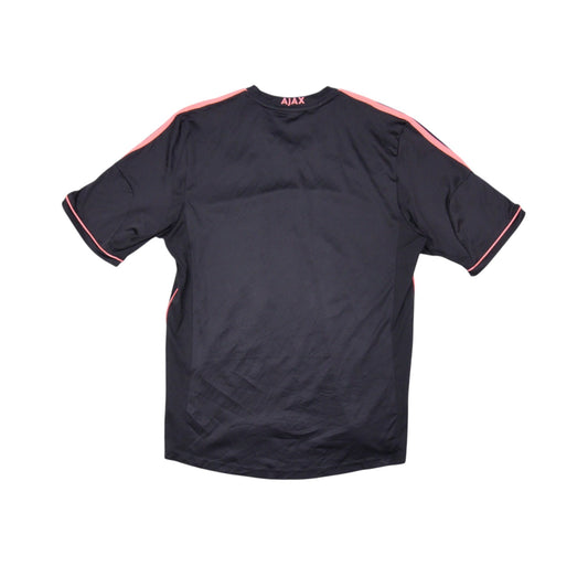 2013/14 Ajax away shirt back view showing AJAX text on collar
