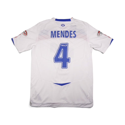 Back view of Rangers away shirt showing Mendes #4 printing