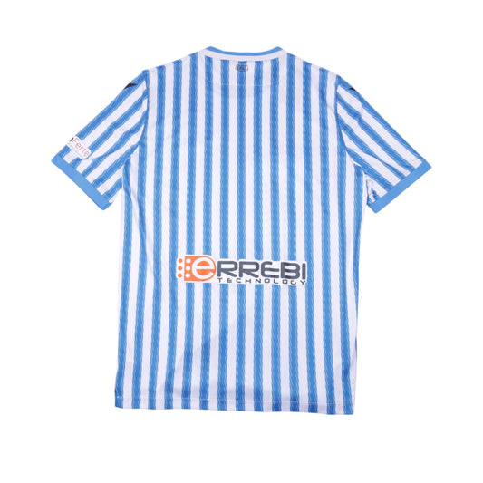 2020/21 SPAL home shirt back view showing Errebi Technology sponsor print