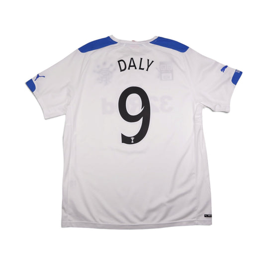 Back view of Rangers away shirt showing Daly number 9 print