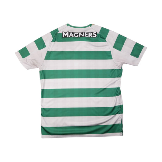 Celtic 2018/19 home shirt back, showing the Magners sponsor below the collar