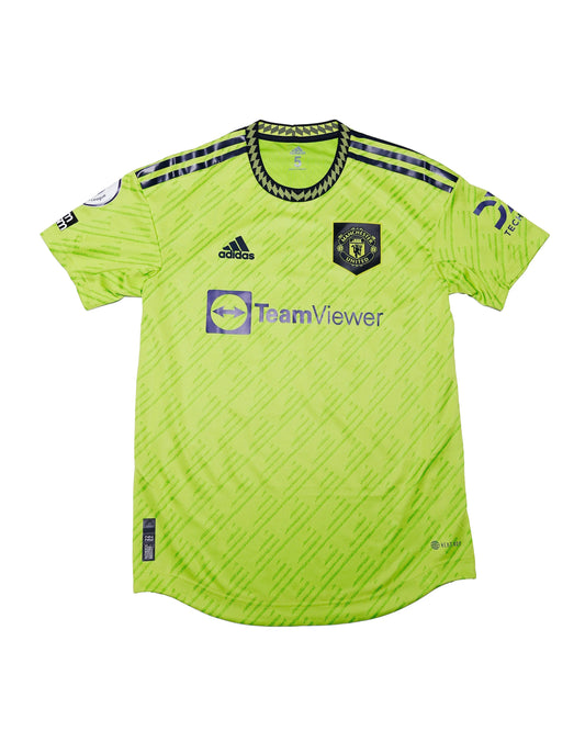 2022-23 Manchester United Match Issue Away Jersey Granacho #49 Adidas