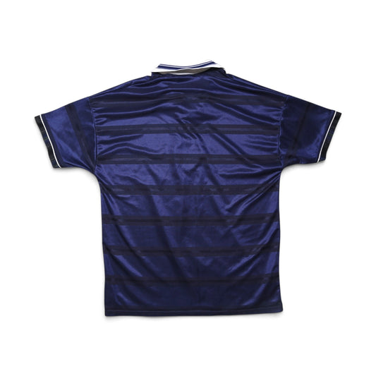 Scotland 1998-00 home shirt back view showing plain navy design
