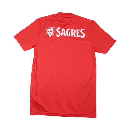 Back view of Benfica home shirt showing Sagres sponsor print