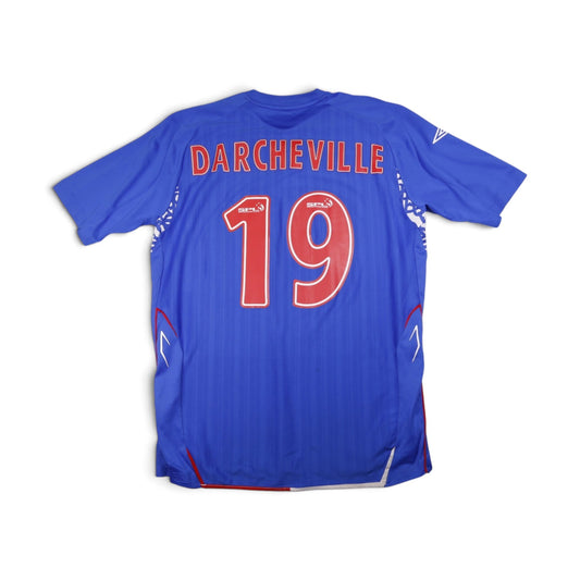 2007/08 Rangers home shirt back with Darcheville 19 printed in red