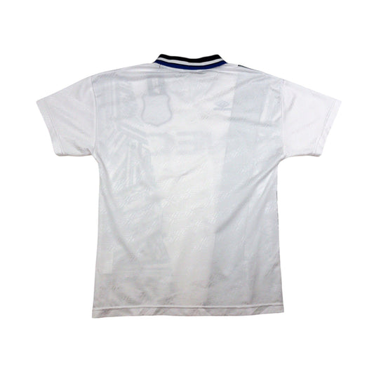 Everton 1994/95 away shirt back view plain white