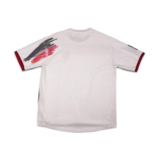 Back view of 2006/07 Sevilla home football shirt showing plain number area
