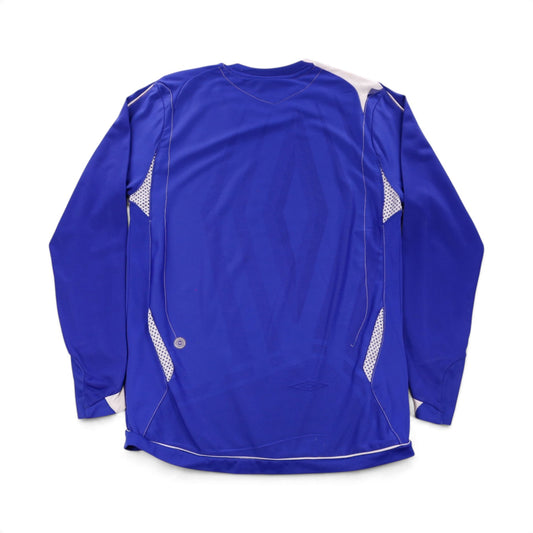 Everton 2008/09 home shirt back view, royal blue with white panelling