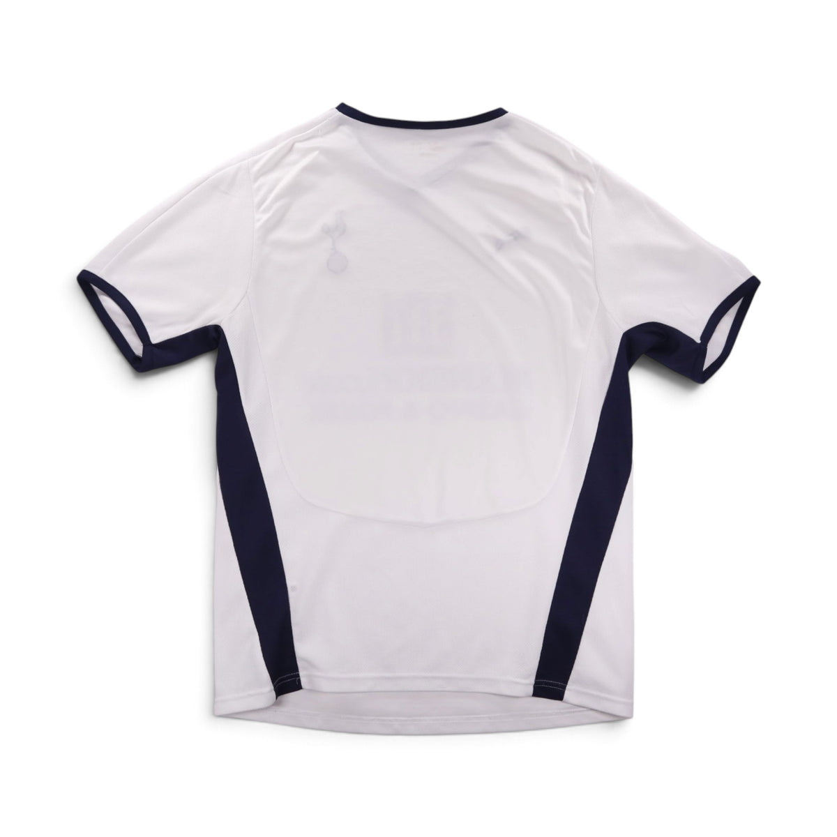 Tottenham Hotspur home shirt back showing navy mesh side panels