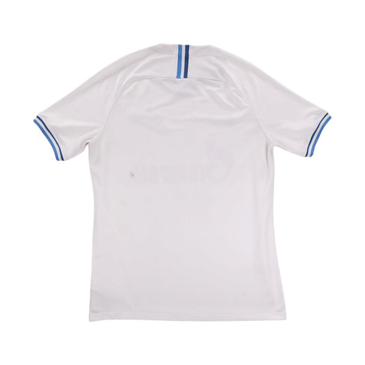 Back of white Zenit St. Petersburg 2019/20 away shirt showing blue neck trim