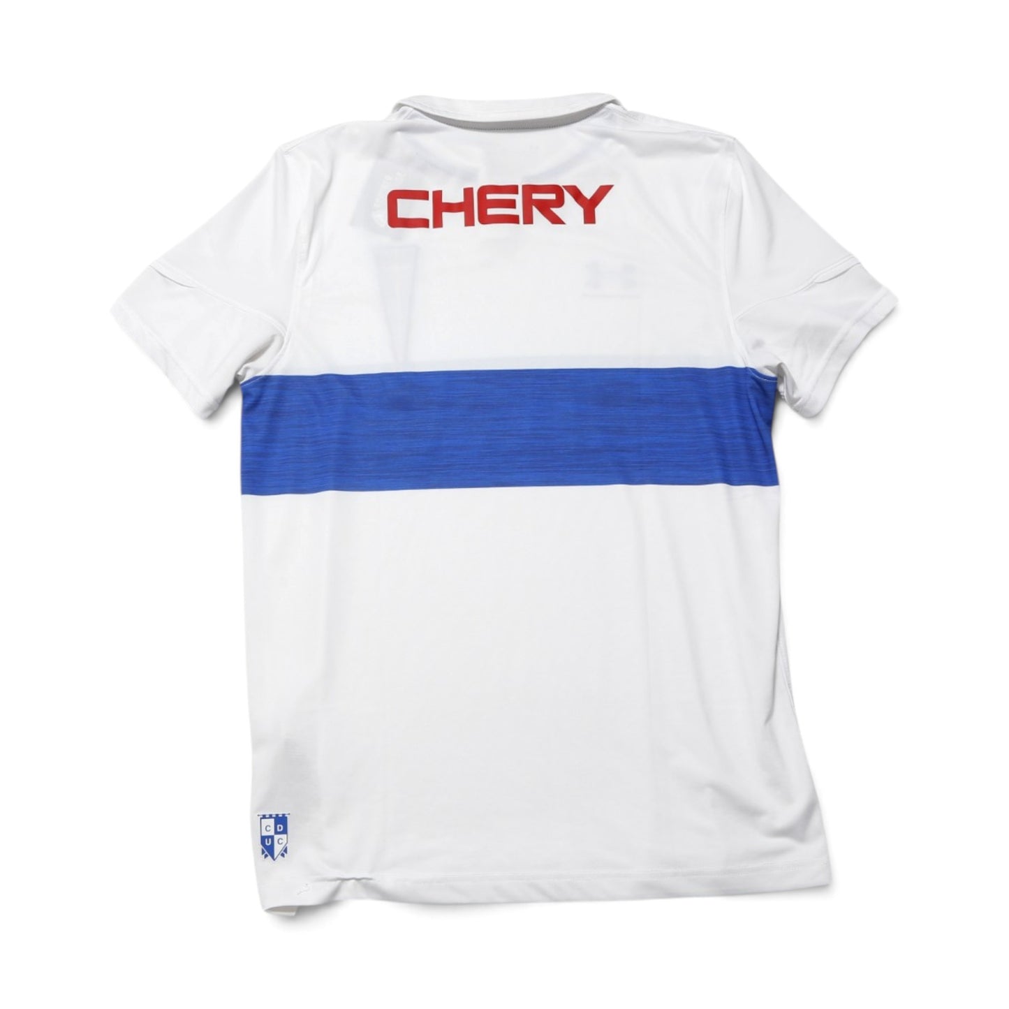 Universidad Católica 2023/24 home shirt back view showing CHERY sponsor