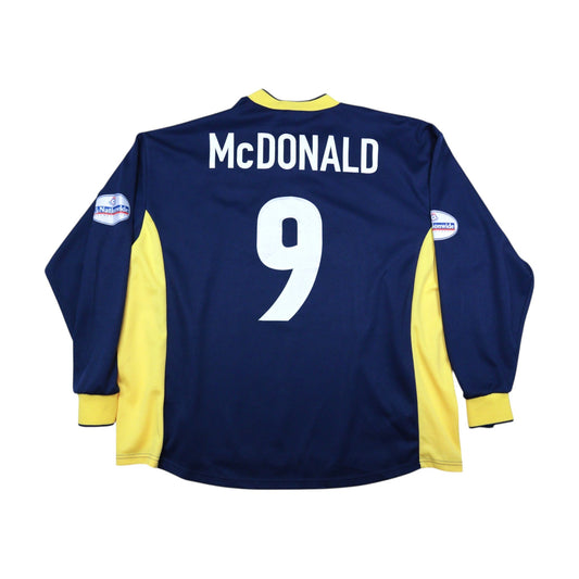 Back of Wimbledon FC shirt showing McDonald and the number 9