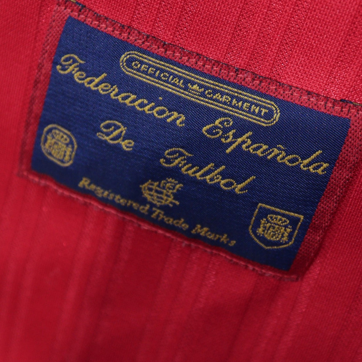 Federacion Espanola De Futbol tag detail inside the shirt