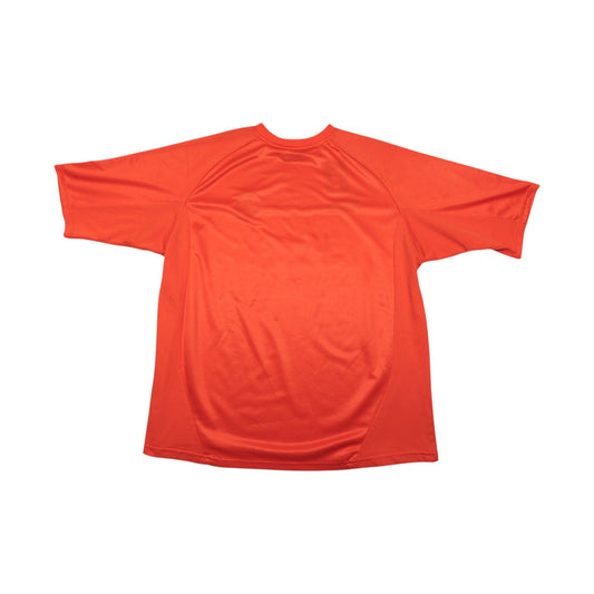 Back of orange Dundee United home shirt, plain with no printing
