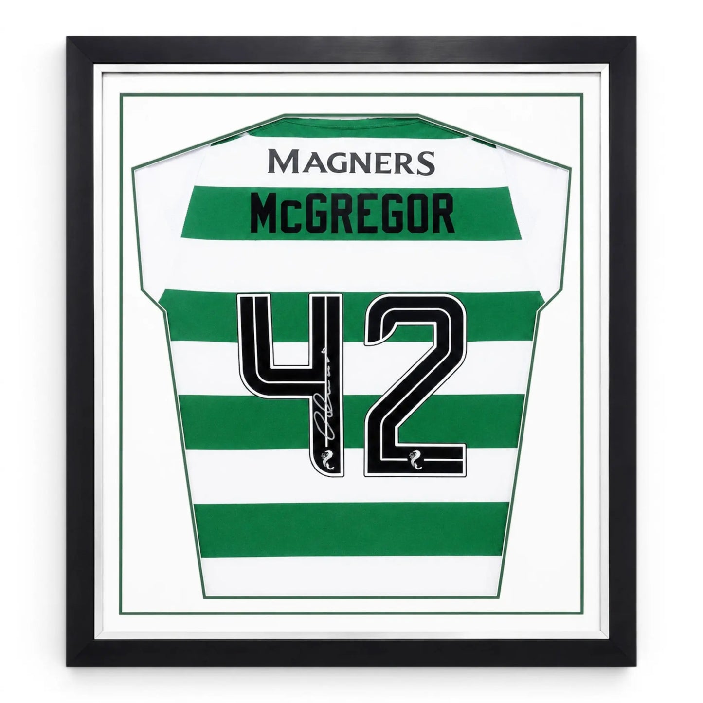 McGregor Framed Signed Celtic Football Shirt 2024/25 Season Forever Vintage