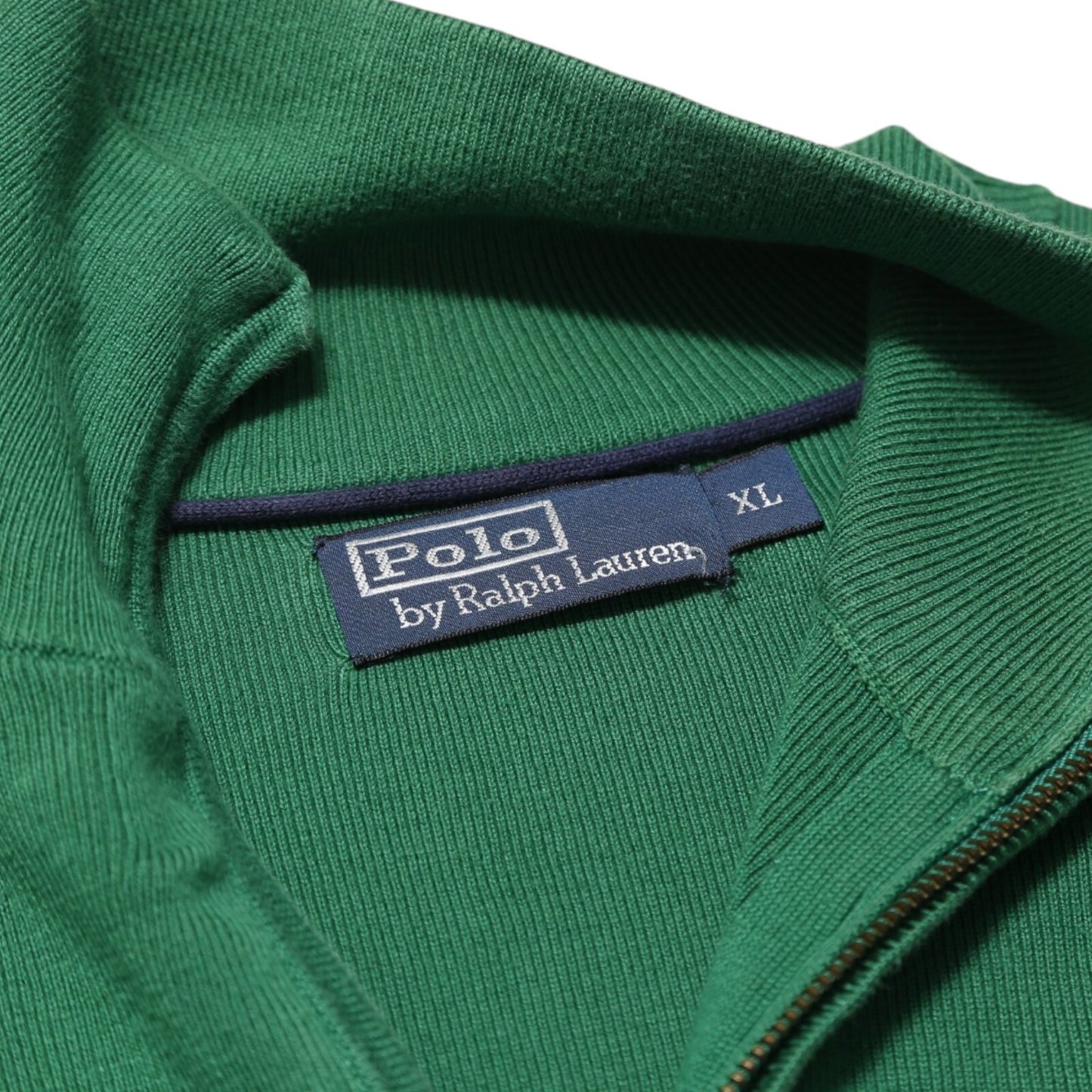 Polo by Ralph Lauren Green Quarter Zip Pullover Sweater (XL)