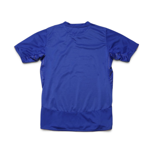 Back view of 2005-06 Chelsea home shirt in royal blue