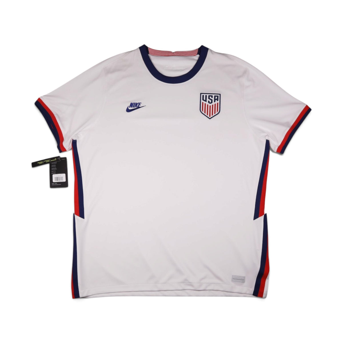 2020/21 USA home football shirt front view with Nike swoosh and crest