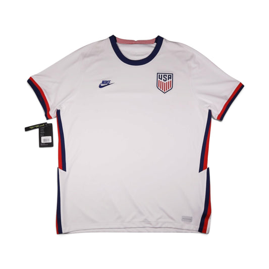 2020/21 USA home football shirt front view with Nike swoosh and crest