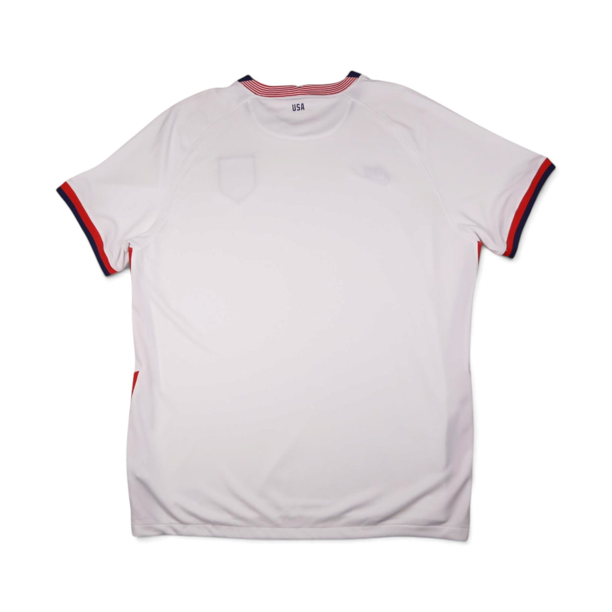2020/21 USA home football shirt back view showing plain back