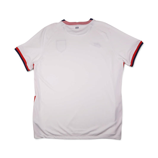 2020/21 USA home football shirt back view showing plain back