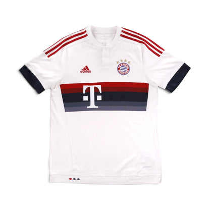 Bayern Munich 2015/16 away shirt front view showing adidas and Telekom branding