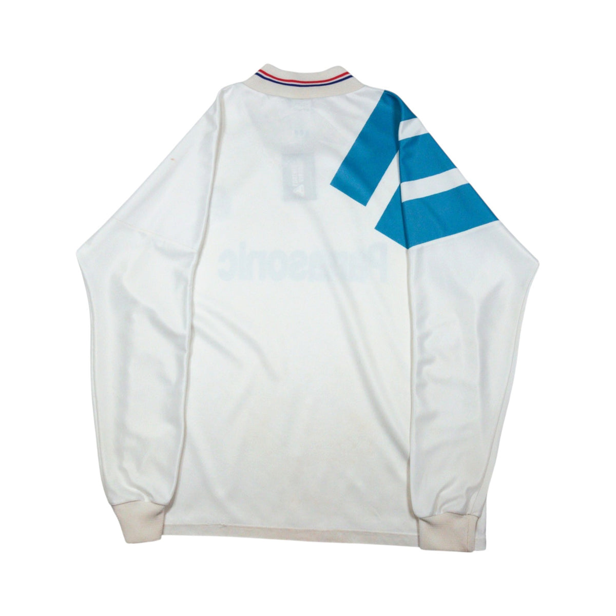 1992/93 Olympique Marseille home shirt back, sky blue and white shoulder panel