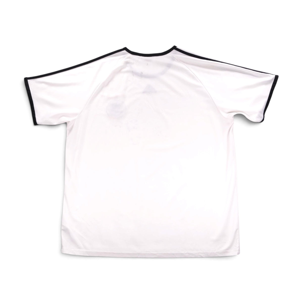 Back view of white Germany 2007/08 adidas training shirt showing faint marks