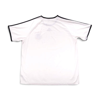 Back view of white Germany 2007/08 adidas training shirt showing faint marks