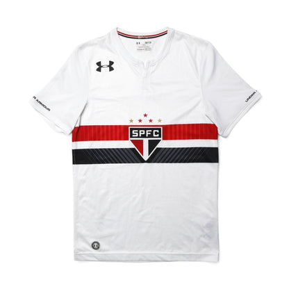 São Paulo 2017/18 home shirt collar and hangtag detail
