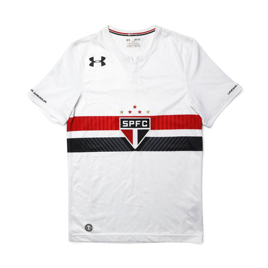 São Paulo 2017/18 home shirt collar and hangtag detail