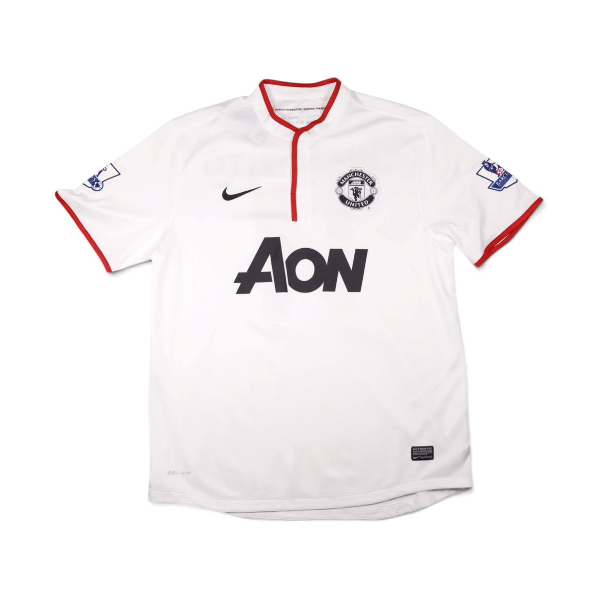 Manchester United 2012/13 away shirt front view with AON sponsor and Nike logo