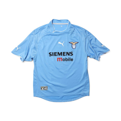 Lazio 2002/03 home shirt front view showing Siemens Mobile sponsor and Puma logo