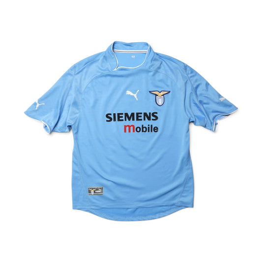 Lazio 2002/03 home shirt front view showing Siemens Mobile sponsor and Puma logo