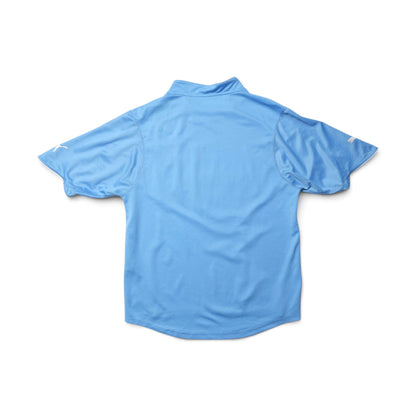 Lazio 2002/03 home shirt back view, plain sky blue with Puma sleeve logos