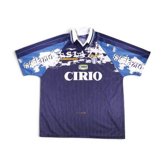 Lazio 1996/98 away shirt front view with Cirio sponsor and Umbro branding