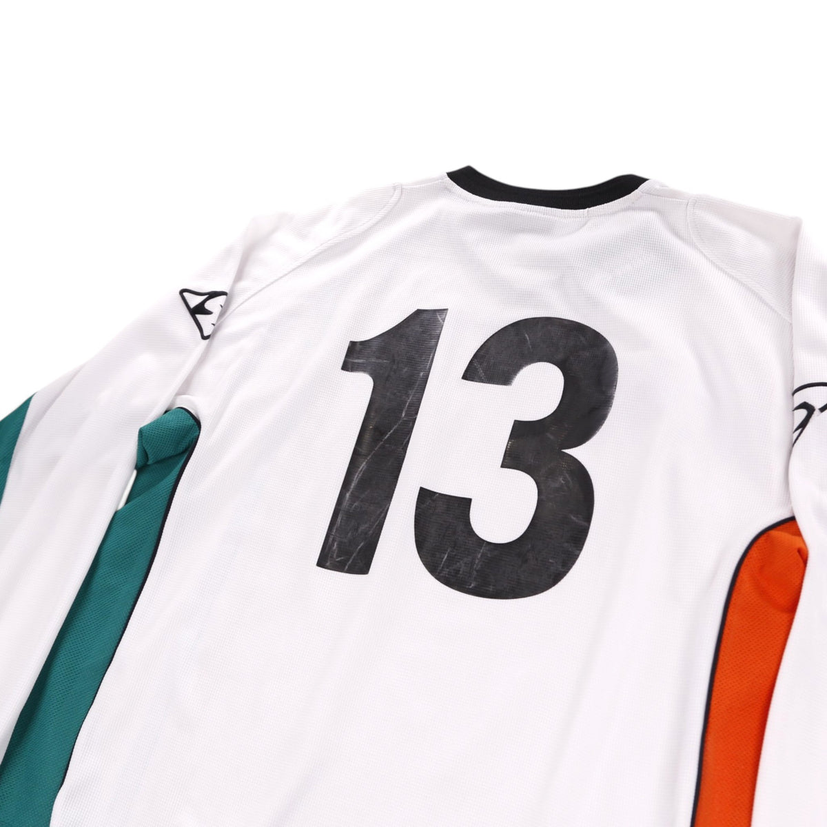 Close-up of the number 13 on the back of the Venezia shirt