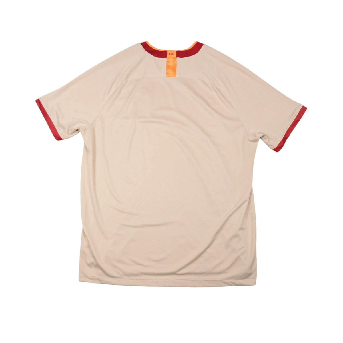 Back view of 2019/20 Galatasaray away shirt showing plain back and GS neck tab
