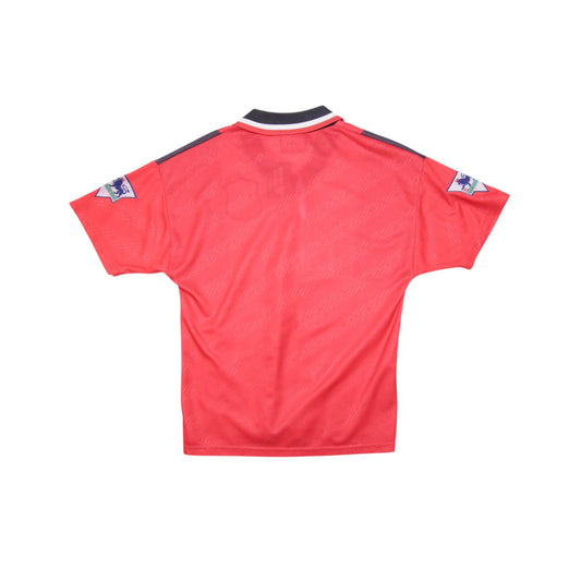 Nottingham Forest 1994/96 home shirt back view showing Premier League sleeve badges