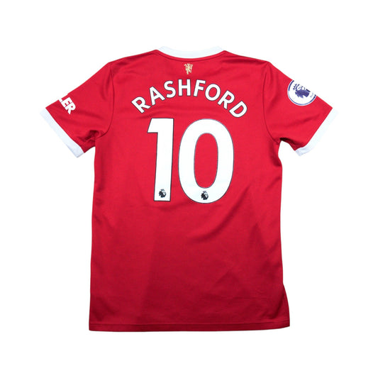 Manchester United 2021/22 home shirt back with Rashford and number 10