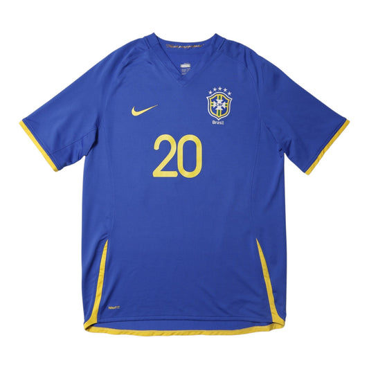 Brazil 2008/10 away shirt back view with number 20
