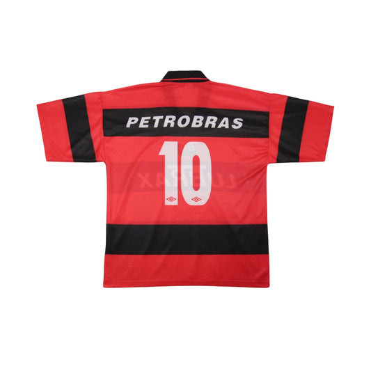 1999/00 Flamengo home shirt back detail showing Petrobras text and number 10
