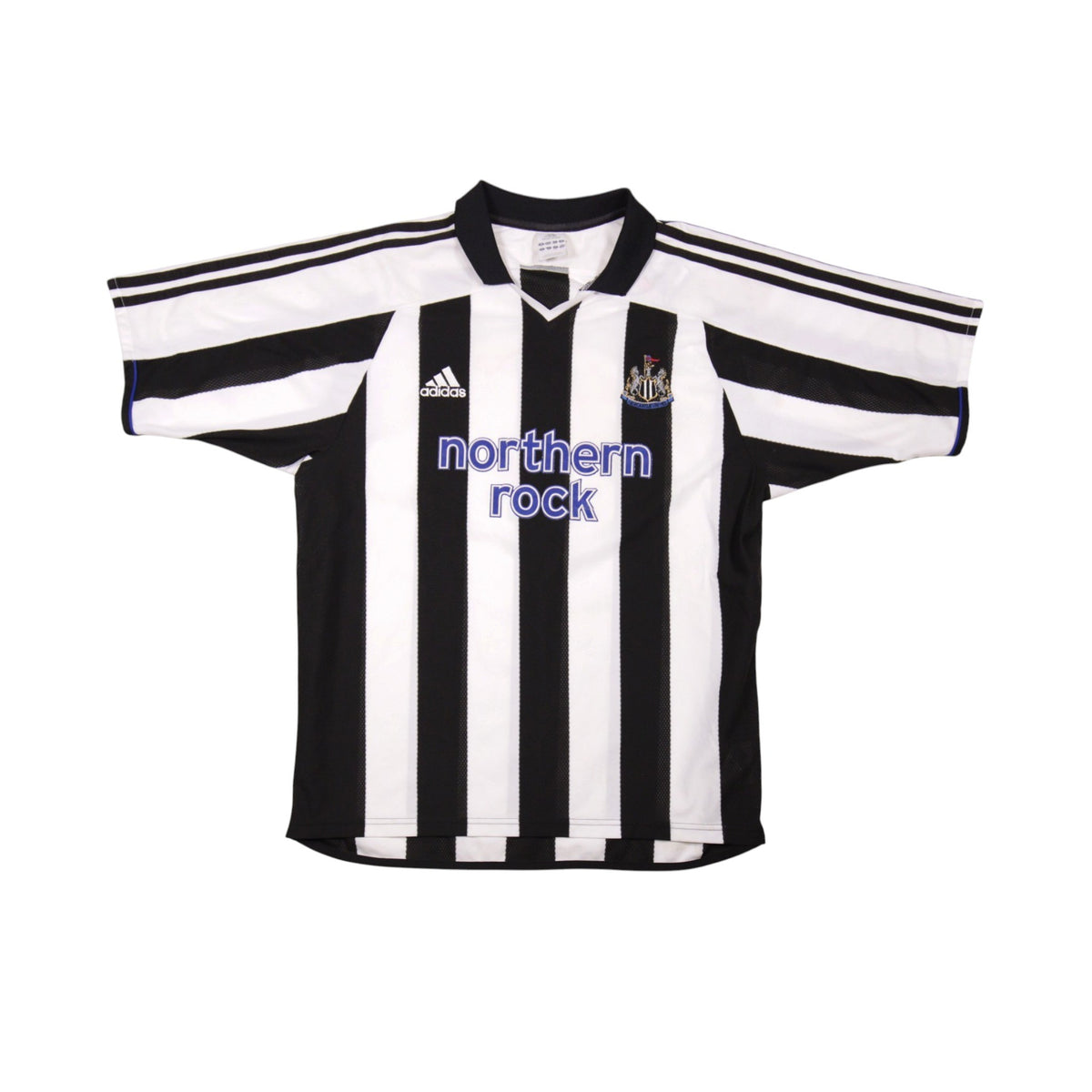 2004/05 Newcastle United home shirt front, black and white stripes with Northern Rock sponsor